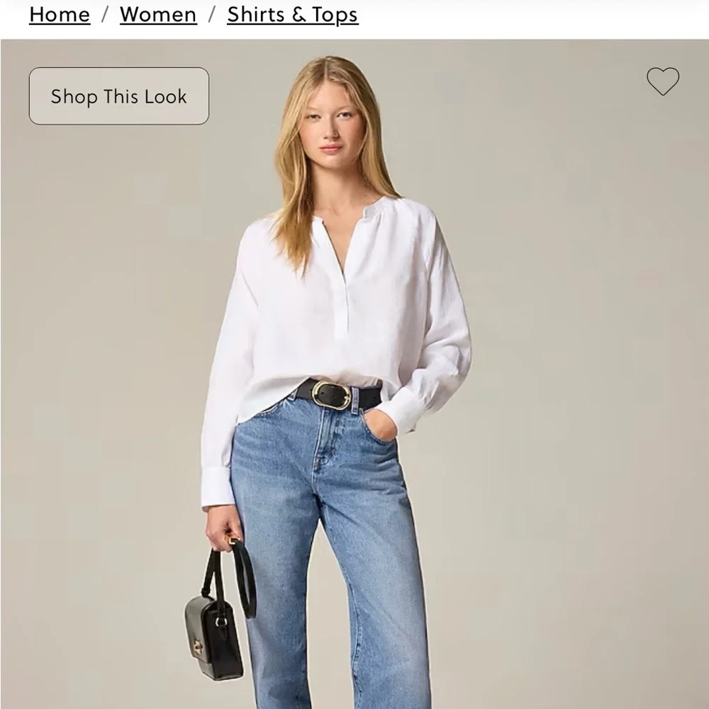 J. Crew Cabana Top Linen - Picture 3 of 4